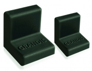 картинка Уголок GRANDIS 20х20 черный (металлический уголок +пластиковая накладка) от магазина комплектующих для производства мебели "Панорама"
