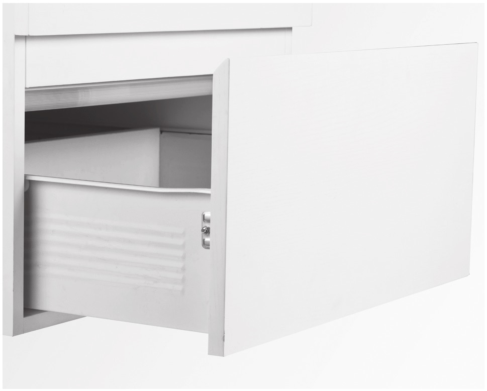 картинка Ящик в наборе SAMBOX 150 , 400 мм, белый до 25 кг ( SAMET ) от магазина комплектующих для производства мебели "Панорама"
