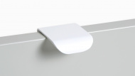 картинка Ручка торцевая AL MONTE белый матовый (RT110W.1/16 ) BOYARD*** от магазина комплектующих для производства мебели "Панорама"