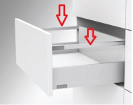 картинка FLOWBOX Релинг для деревянной задней панели 300 мм Антрацит от магазина комплектующих для производства мебели "Панорама"