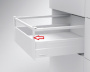 картинка ALPHABOX Держатель передней панели внутреннего ящика высокий с 1 -м релингом , серый*** от магазина комплектующих для производства мебели "Панорама"
