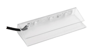 картинка Клипса пласт.для стек.полки 3 диода 0,25W 12V, 2 м провод, синий свет LD-KLPNB-00 **** от магазина комплектующих для производства мебели "Панорама"