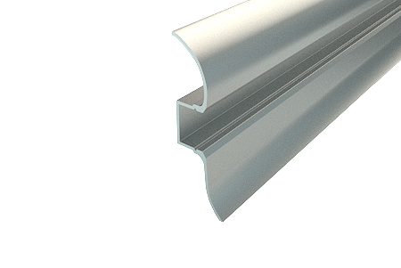 картинка Профиль плинтус LC-РL-1650-2 Anod ( без экрана ) 2 м*** от магазина комплектующих для производства мебели "Панорама"
