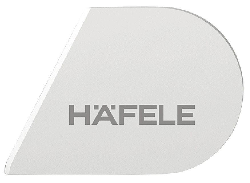 картинка Заглушка декоративная для  Free flap H 1.5 белая, правая Hafele от магазина комплектующих для производства мебели "Панорама"