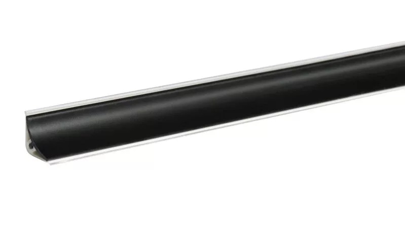 картинка ПЛИНТУС LB-15 (6051) ЧЕРНЫЙ МАТОВЫЙ 3м  от магазина комплектующих для производства мебели "Панорама"
