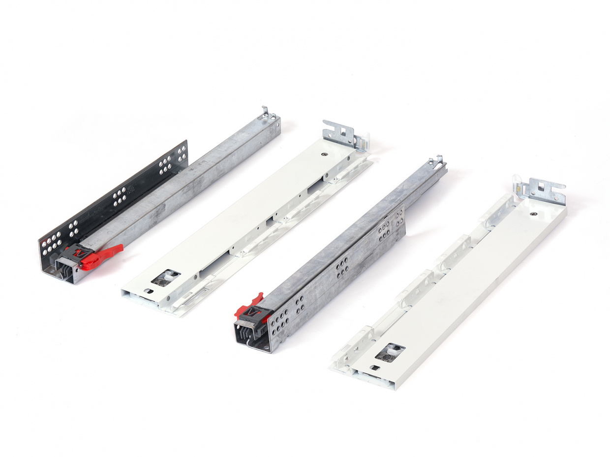 картинка Ящик FLOWBOX с доводчиком H106 (H58) мм 400 мм Белый (ИНД.УПАКОВКА) от магазина комплектующих для производства мебели "Панорама"