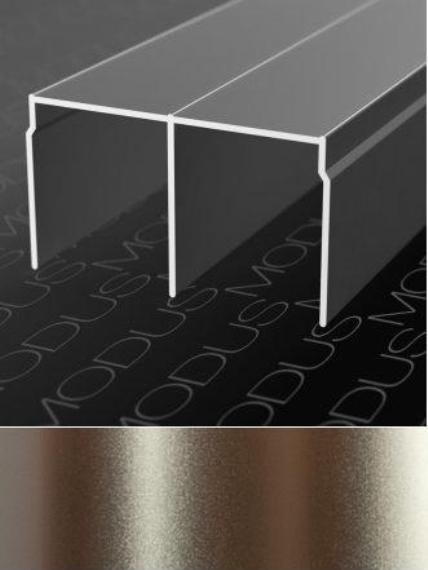 картинка (MS310) ТРЕК ДВОЙНОЙ ВЕРХНИЙ ГРАФИТ ГЛЯНЕЦ (5,8 м) A09 **** от магазина комплектующих для производства мебели "Панорама"