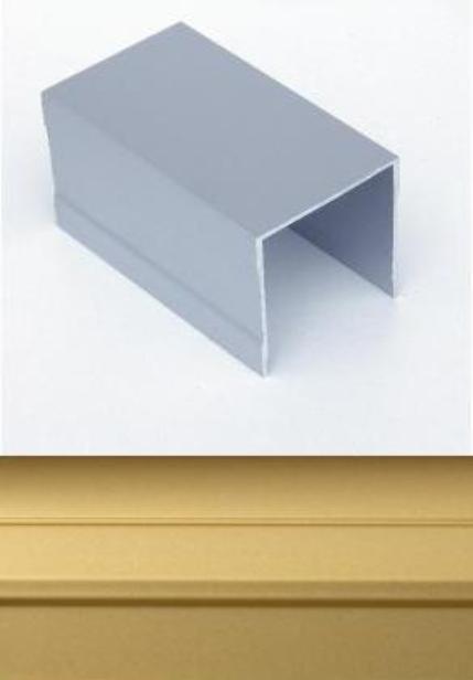 картинка (MS330) ТРЕК ОДИНАРНЫЙ ВЕРХНИЙ ЗОЛОТО ТЕМНОЕ МАТ. ( 5,4 метра) A20 **** от магазина комплектующих для производства мебели "Панорама"