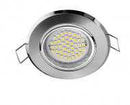 картинка Светодиодн.св-к Santiago встраиваемый 220v-3W(холодный)инокс LD-OK45ZB-51*** магазин "Панорама" являющийся официальным дистрибьютором в России картинка Светодиодн.св-к Santiago встраиваемый 220v-3W(холодный)инокс LD-OK45ZB-51*** от магазина комплектующих для производства мебели "Панорама"