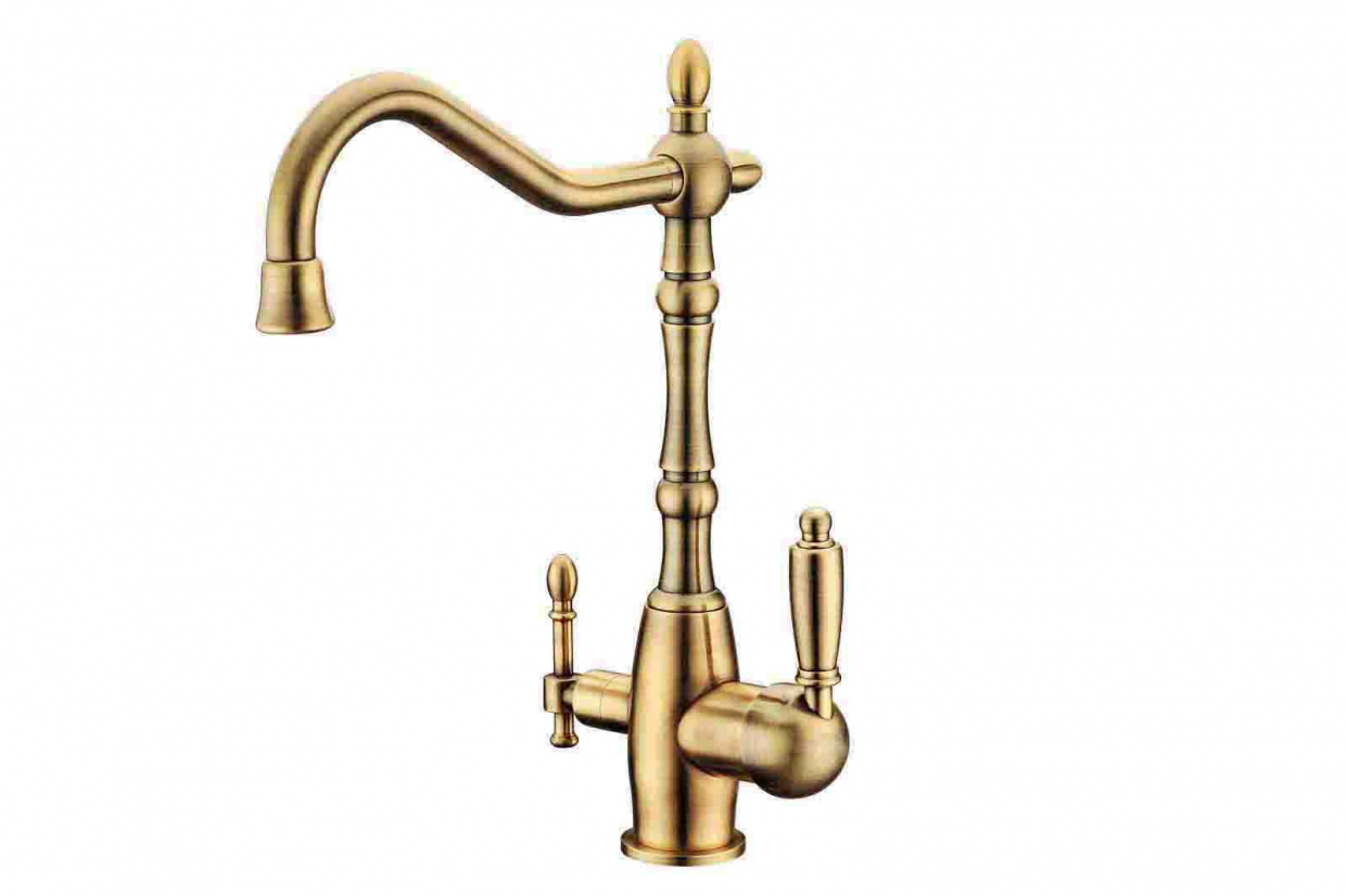 картинка СМЕСИТЕЛЬ ZorG ( ZR 312 YF-33 BR) (CLEAN WATER) ( под фильтр )*** от магазина комплектующих для производства мебели "Панорама"