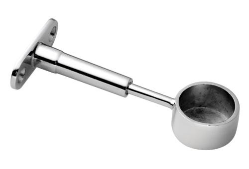 картинка R-50A-R (652)ДЕРЖАТЕЛЬ ДИСТАНЦ,РАЗДВИЖН.КОНЕЧНЫЙ ХРОМ от магазина комплектующих для производства мебели "Панорама"