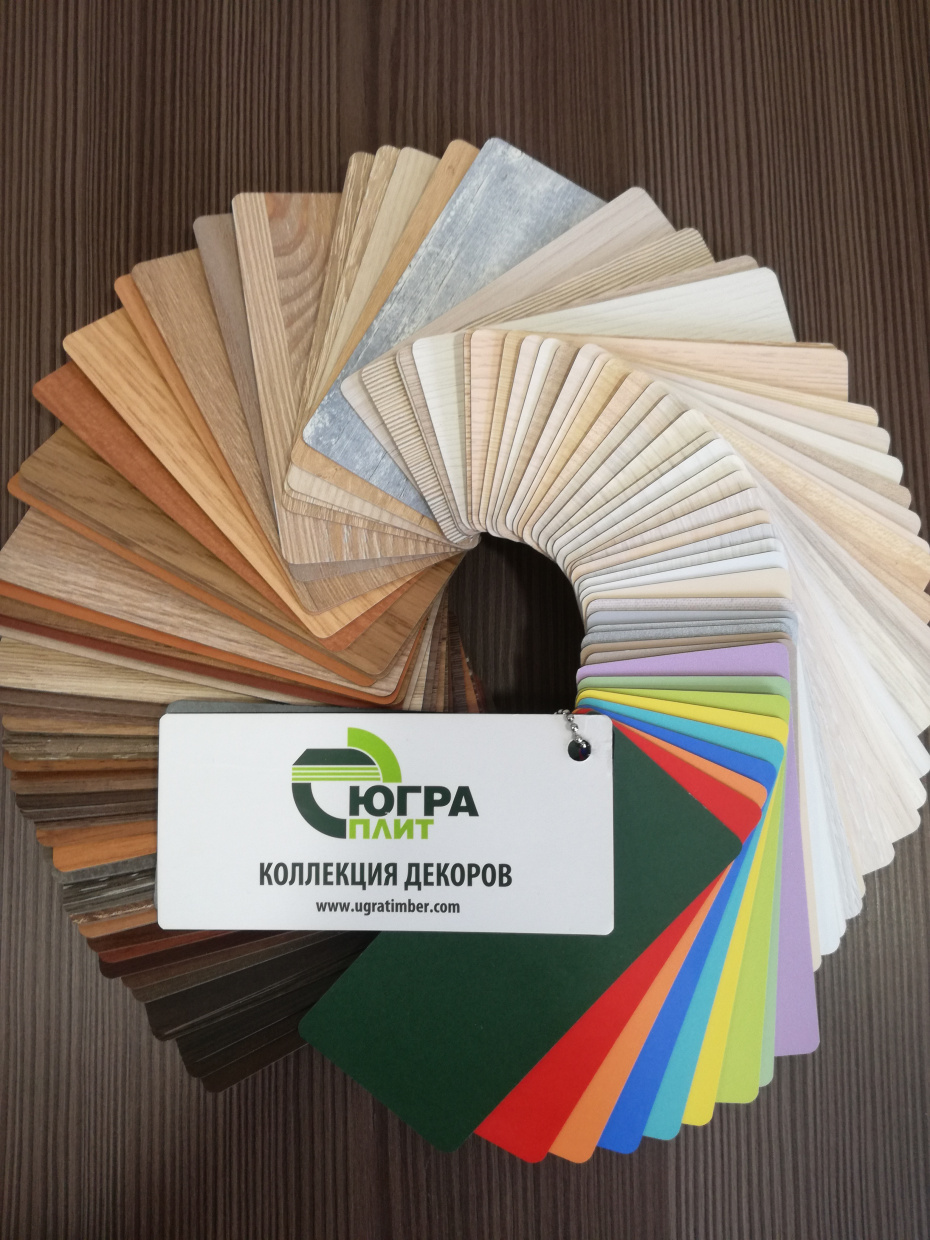 картинка ОБРАЗЦЫ ЛДСП ЮГРА 2750х1830 16мм (Полный комплект) от магазина комплектующих для производства мебели "Панорама"