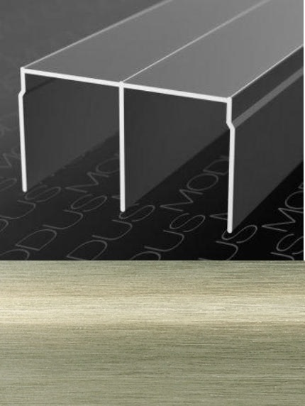 картинка (MS310) ТРЕК ДВОЙНОЙ ВЕРХНИЙ ШАМПАНЬ БРАШ (5,8 м) A59 от магазина комплектующих для производства мебели "Панорама"