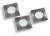 картинка К-т из 3-х КВАДРАТНЫХ СВЕТОДИОДНЫХ св-ов MARBELLA PLUS холодный свет LD-KWP27ZB-53*** от магазина комплектующих для производства мебели "Панорама"