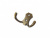 картинка КРЮЧОК К2313 БРОНЗА АНТИЧНАЯ (2-Х РОЖКОВЫЙ) *** от магазина комплектующих для производства мебели "Панорама"