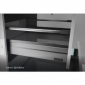 картинка Релинг для ALPHABOX 400мм серый ( SAMET ) от магазина комплектующих для производства мебели "Панорама"