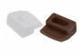 картинка СТЕКЛОДЕРЖАТЕЛЬ №1 БЕЛЫЙ ( пластмассовый)  от магазина комплектующих для производства мебели "Панорама"